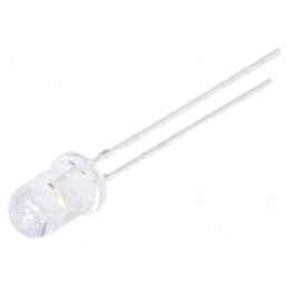 LED 5mm Alb Rece 3000-4200mcd 30° Convex 5VDC | Electronic-mag.ro | Componente Electronice