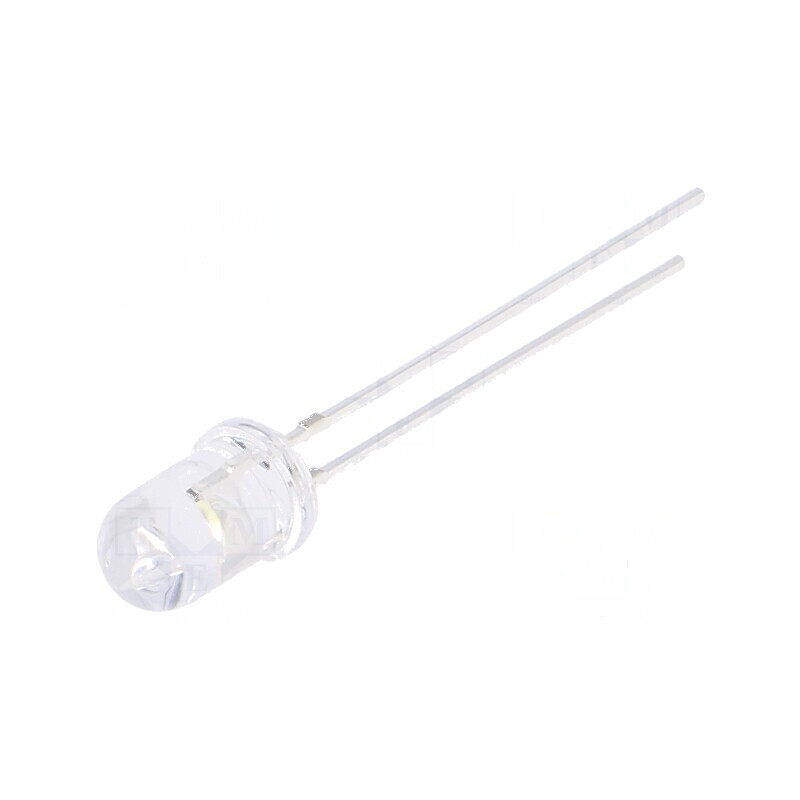 LED 5mm Alb Rece 3000-4200mcd 30° Convex 5VDC | Electronic-mag.ro | Componente Electronice