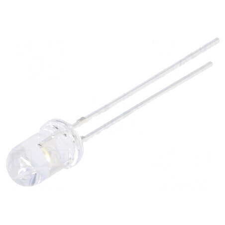 LED 5mm Alb Rece 3000-4200mcd 30° Convex 5VDC | Electronic-mag.ro | Componente Electronice