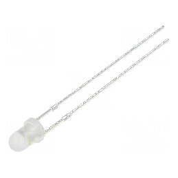 LED 3mm Alb Rece Clipire 2180-3000mcd 60° 20mA | Electronic-mag.ro | Componente Electronice
