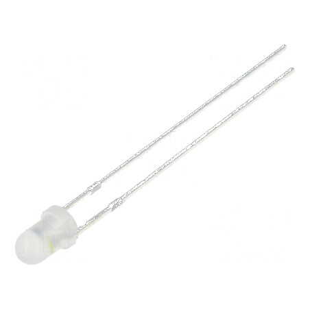 LED 3mm Alb Rece Clipire 2180-3000mcd 60° 20mA | Electronic-mag.ro | Componente Electronice
