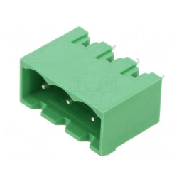 Regletă de conexiuni deconectabilă 5,08mm cu 3 piste drept tată | Electronic-mag.ro | Componente Electronice