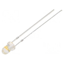 LED 3mm alb cald efect lumânare 4200-5800mcd 30° | Electronic-mag.ro | Componente Electronice