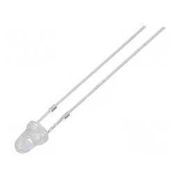 LED 3mm portocalie 18000-22000mcd 15° convex | Electronic-mag.ro | Componente Electronice