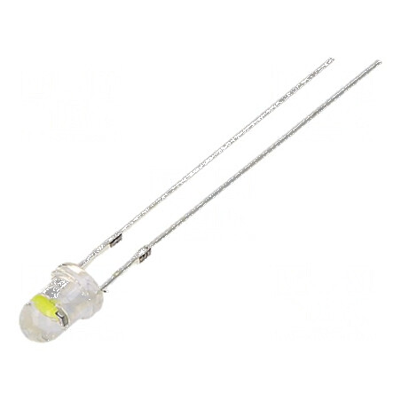 LED 3mm Alb Rece Efect Lumânare 5800-7000mcd 30° | Electronic-mag.ro | Componente Electronice
