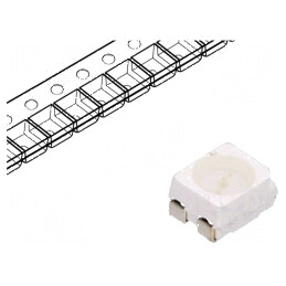 LED SMD 3528 Albastru PLCC4 1560mcd 50mA 3,5x2,8x1,9mm 120° | Electronic-mag.ro | Componente Electronice