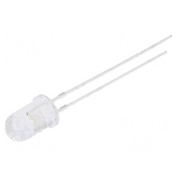 LED 5mm alb cald 2180-3000mcd 30° convex | Electronic-mag.ro | Componente Electronice