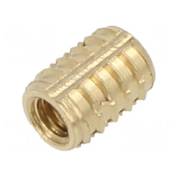 Adaos filetat alamă M3 6,25mm Duroplast | Electronic-mag.ro | Componente Electronice