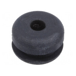 Manșon cauciuc negru 7mm x 3mm -30÷90°C | Electronic-mag.ro | Componente Electronice