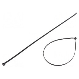 Colier de strângere poliamidă 390mm 4,6mm 225N negru | Electronic-mag.ro | Componente Electronice