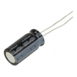 Condensator electrolitic THT 1000uF 25V 10x20mm ±20% | Electronic-mag.ro | Componente Electronice