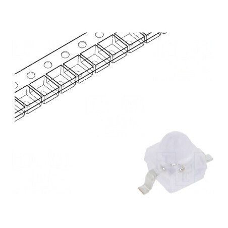 LED ambră SMD 11° 70mA 2,3x2,3x2,8mm | Electronic-mag.ro | Componente Electronice
