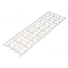 Markere poliamidă 66 albă 4÷6mm -40÷100°C SFC H: 21mm | Electronic-mag.ro | Componente Electronice