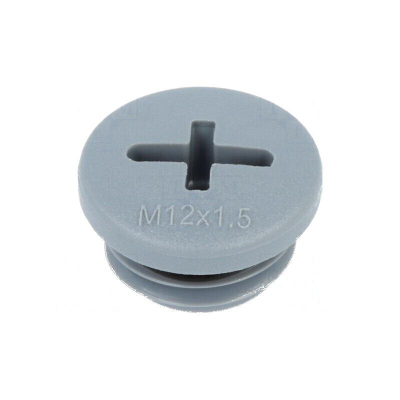 Capac protecție M12 1,5 IP68 poliamidă gri Entrelec 6mm | Electronic-mag.ro | Componente Electronice Capac protecție M12 1,5 IP68 poliamidă gri Entrelec 6mm | Electronic-mag.ro | Componente Electronice