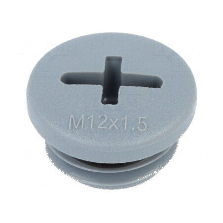 Capac protecție M12 1,5 IP68 poliamidă gri Entrelec 6mm | Electronic-mag.ro | Componente Electronice