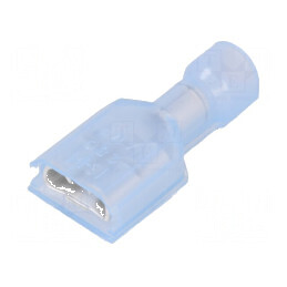Terminal plat 6,3mm 0,8mm mamă crimpat pe cablu 1,25÷2mm² | Electronic-mag.ro | Componente Electronice