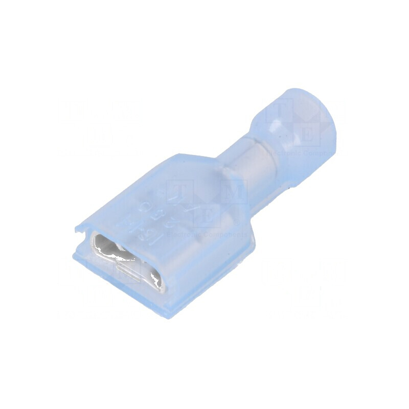Terminal plat 6,3mm 0,8mm mamă crimpat pe cablu 1,25÷2mm² | Electronic-mag.ro | Componente Electronice