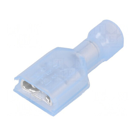 Terminal plat 6,3mm 0,8mm mamă crimpat pe cablu 1,25÷2mm² | Electronic-mag.ro | Componente Electronice