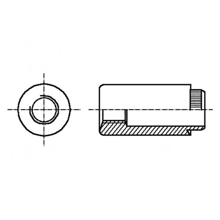 Piuliță rotundă M3 din oțel cu acoperire zincată 2mm | Electronic-mag.ro | Componente Electronice