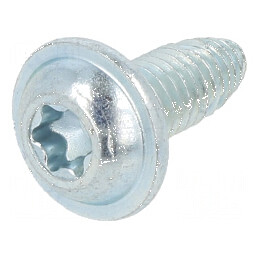 Şurub metalic cu flanşă 5x12 Cap buton Torx® TX25 zinc | Electronic-mag.ro | Componente Electronice