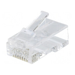Conector RJ45 Cat 6a neacranat aurit 8p8c | Electronic-mag.ro | Componente Electronice