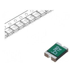 Siguranţă polimerică PTC 2,6A Imax 100A 0ZCG 1812 | Electronic-mag.ro | Componente Electronice