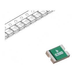 Siguranţă polimerică PTC 3A Imax 100A 0ZCG 1812 | Electronic-mag.ro | Componente Electronice