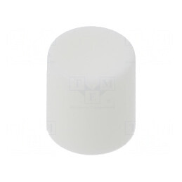 Buton rotativ glisor alb Ø8,2x8,9mm poliamidă | Electronic-mag.ro | Componente Electronice
