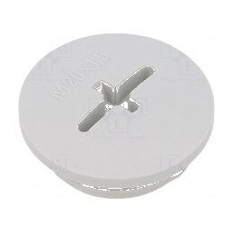 Capac de protecţie M20 1,5 IP56 poliamidă gri deschis 6mm | Electronic-mag.ro | Componente Electronice