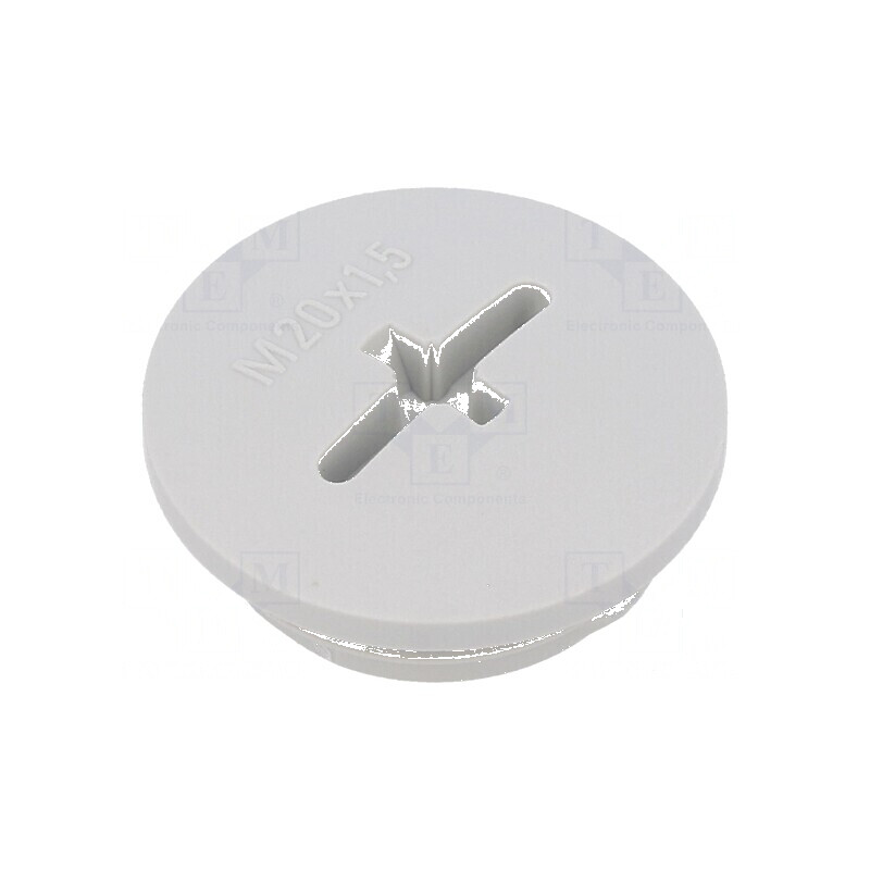 Capac de protecţie M20 1,5 IP56 poliamidă gri deschis 6mm | Electronic-mag.ro | Componente Electronice Capac de protecţie M20 1,5 IP56 poliamidă gri deschis 6mm | Electronic-mag.ro | Componente Electronice