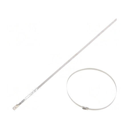 Colier de strângere oțel inoxidabil AISI 304 L: 300mm W: 4,6mm | Electronic-mag.ro | Componente Electronice