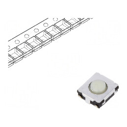 Microîntrerupător TACT SPST 0,02A/15VDC SMT Poz: 2 | Electronic-mag.ro | Componente Electronice