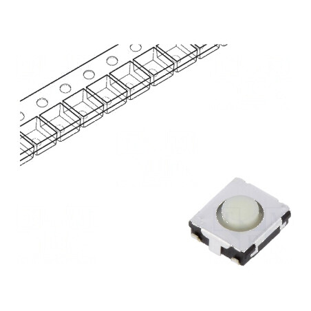 Microîntrerupător TACT SPST 0,02A/15VDC SMT Poz: 2 | Electronic-mag.ro | Componente Electronice