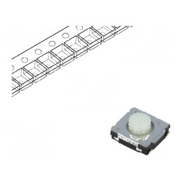 Microîntrerupător TACT SPST 0,02A/15VDC SMT Poz: 2 | Electronic-mag.ro | Componente Electronice