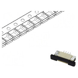 Conector FFC/FPC 4 PIN ZIF SMT 50V | Electronic-mag.ro | Componente Electronice