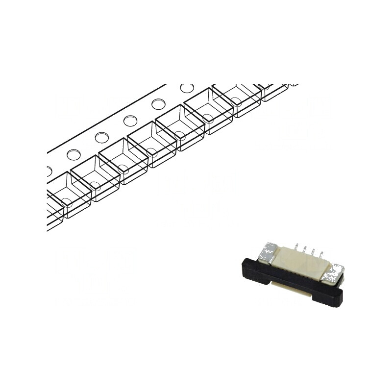 Conector FFC/FPC 4 PIN ZIF SMT 50V | Electronic-mag.ro | Componente Electronice Conector FFC/FPC 4 PIN ZIF SMT 50V | Electronic-mag.ro | Componente Electronice