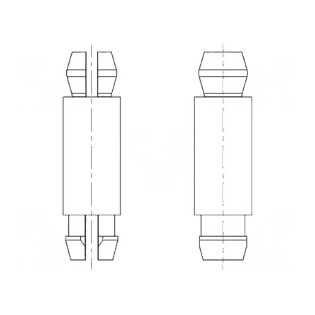 Distanțier PCB Poliamidă 66 38,1mm Clichet | Electronic-mag.ro | Componente Electronice