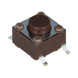 Microîntrerupător TACT SPST-NO 0,05A 12VDC SMT | Electronic-mag.ro | Componente Electronice