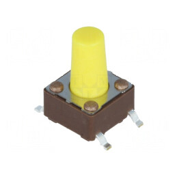 Microîntrerupător TACT SPST-NO 0,05A/12VDC SMT | Electronic-mag.ro | Componente Electronice