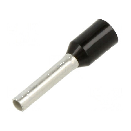 Vârf tub capăt izolată cupru 1,5mm2 10mm cositorit neagră | Electronic-mag.ro | Componente Electronice