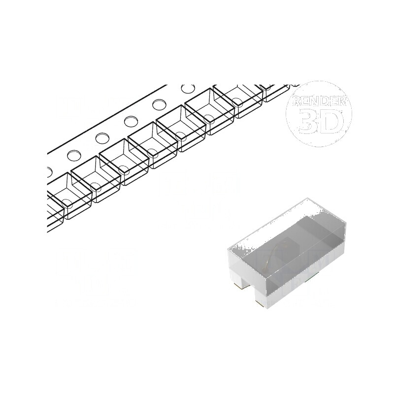 LED SMD 0402 roșie 28,5-90mcd 130° 20mA 626nm | Electronic-mag.ro | Componente Electronice