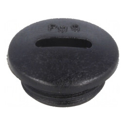 Capac de protecție PG9 IP54 poliamidă neagră | Electronic-mag.ro | Componente Electronice