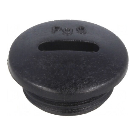 Capac de protecție PG9 IP54 poliamidă neagră | Electronic-mag.ro | Componente Electronice