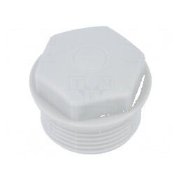 Capac protecție M25 1,5 IP54 polietilenă gri -20÷80°C | Electronic-mag.ro | Componente Electronice