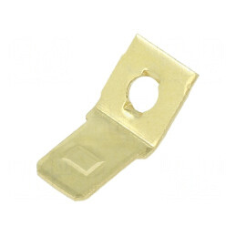 Terminal plat 6,4mm 0,8mm tată M3 alamă | Electronic-mag.ro | Componente Electronice
