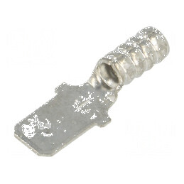 Terminal plat 4,8mm tată crimpat cu cablu drept cupru 0,5mm | Electronic-mag.ro | Componente Electronice