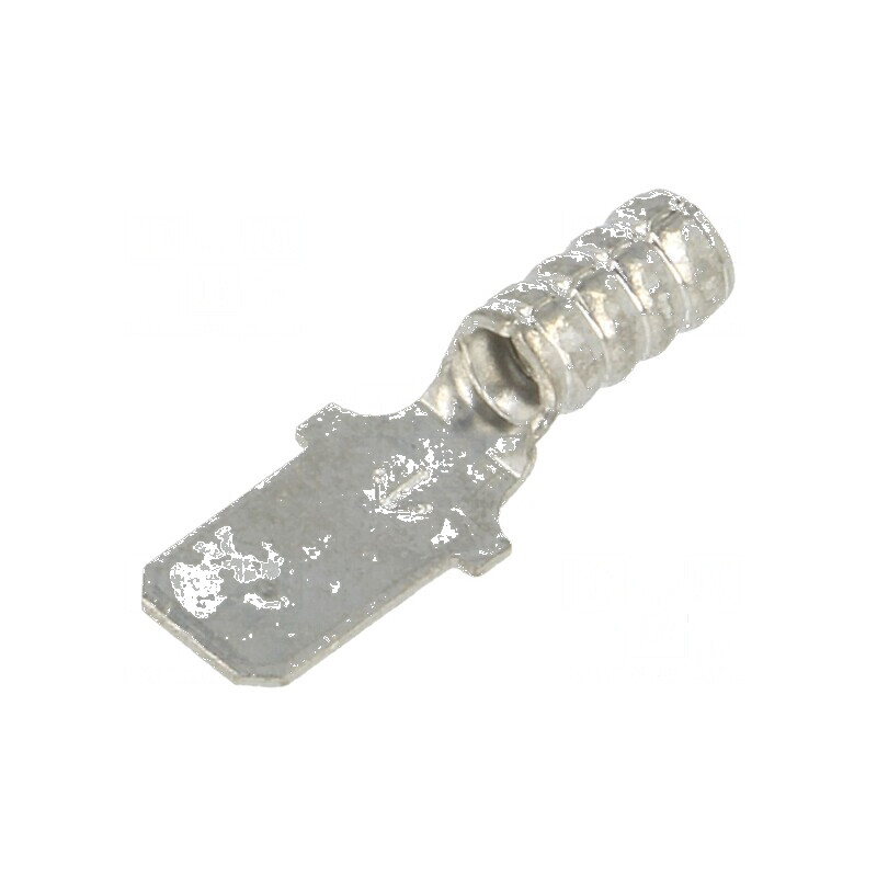 Terminal plat 4,8mm tată crimpat cu cablu drept cupru 0,5mm | Electronic-mag.ro | Componente Electronice
