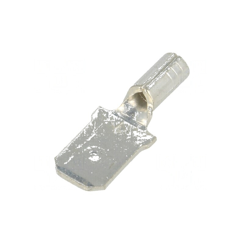 Terminal plat 6,4mm 0,8mm tată crimpat cu cablu drept cupru | Electronic-mag.ro | Componente Electronice