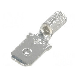 Terminal plat 6,4mm 0,8mm tată crimpat cu cablu drept cupru | Electronic-mag.ro | Componente Electronice