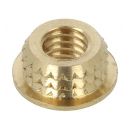Adaos filetat alamă M4 3mm pentru plastic | Electronic-mag.ro | Componente Electronice